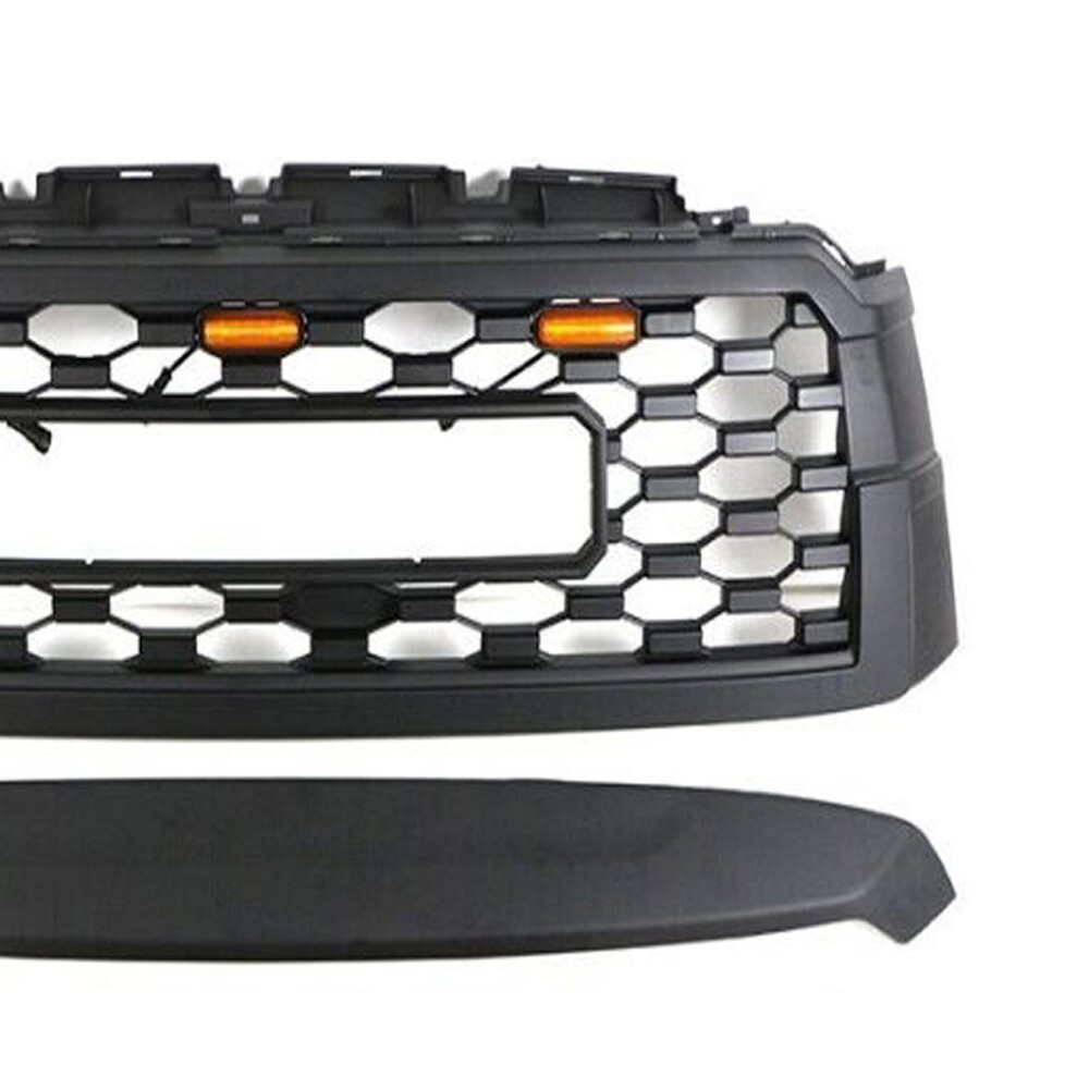 TRD Pro Style Grille for 2010-2021 Toyota Sequoia Matte Black Grill with LEDs
