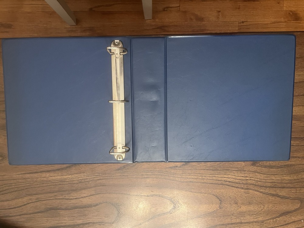 Tuff Stuff 3” Blue Baseball Card Binder