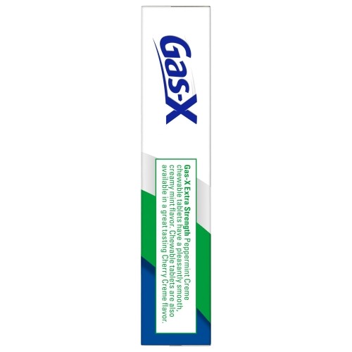4 Pack - Gas-X Chewables Extra Strength Peppermint Creme 18 Tablets Each