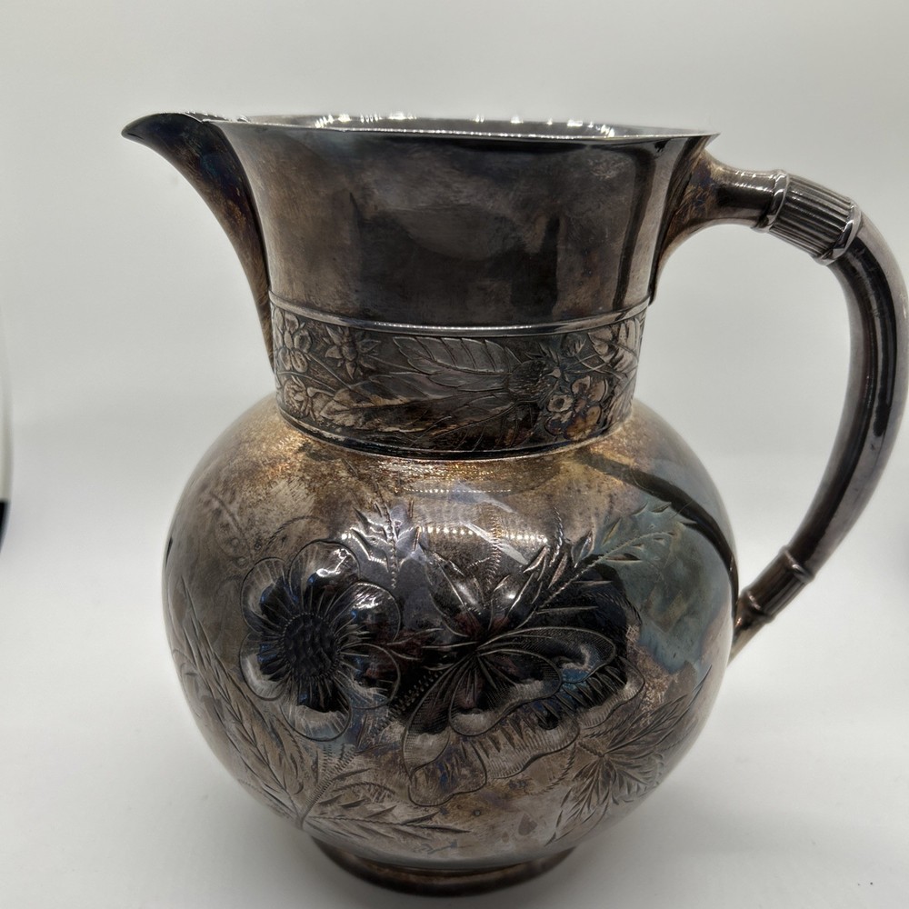Vintage Silver Plate 8” Pitcher