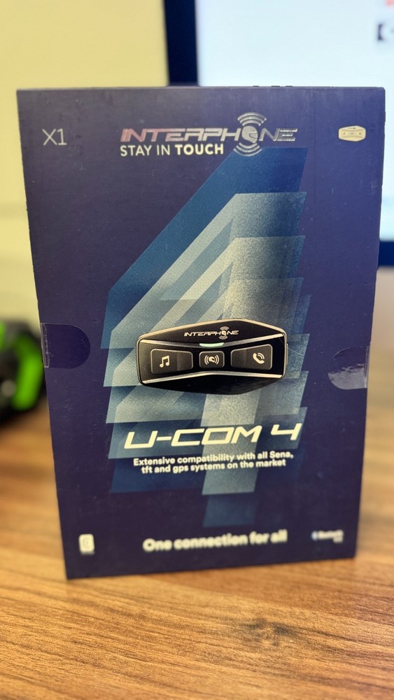Interphone UCOM4 Bluetooth Waterproof Intercom Single Pack BNIB Sealed