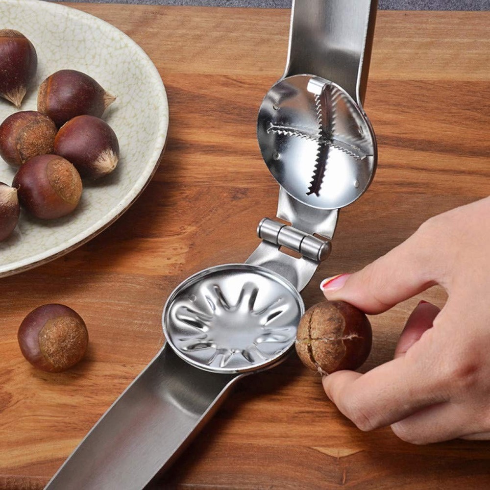 Protable Nutcracker Chestnut Clip,304 Stainless Steel Cutter Tool M