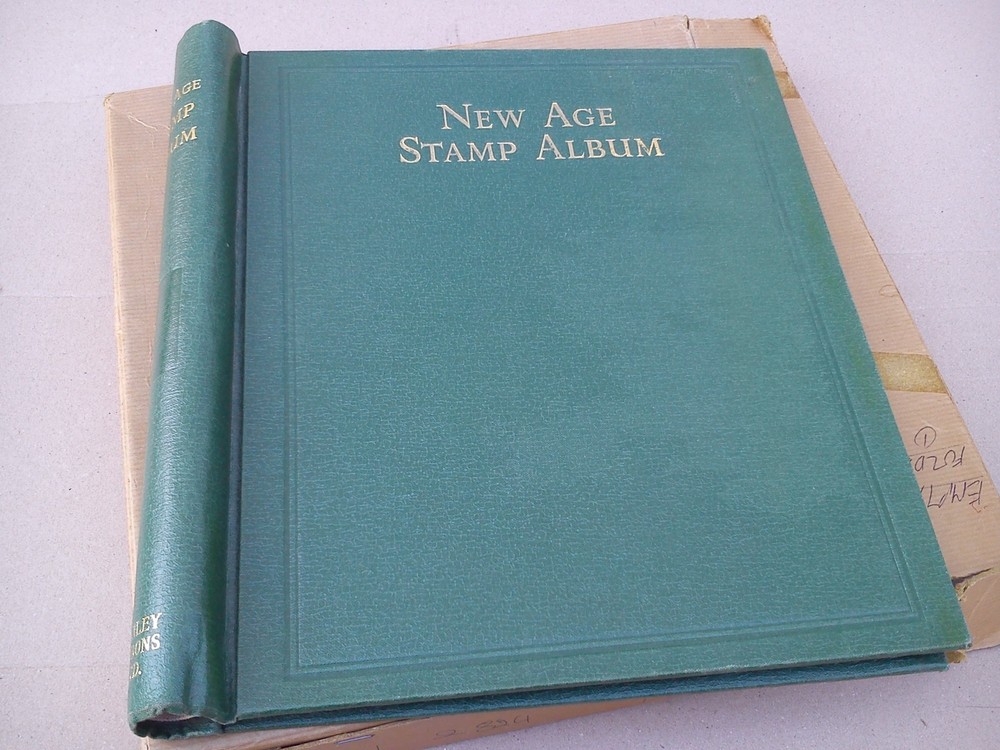 Stanley Gibbons Springback New Age Stamp Album Folder Binder Storage Green EMPTY