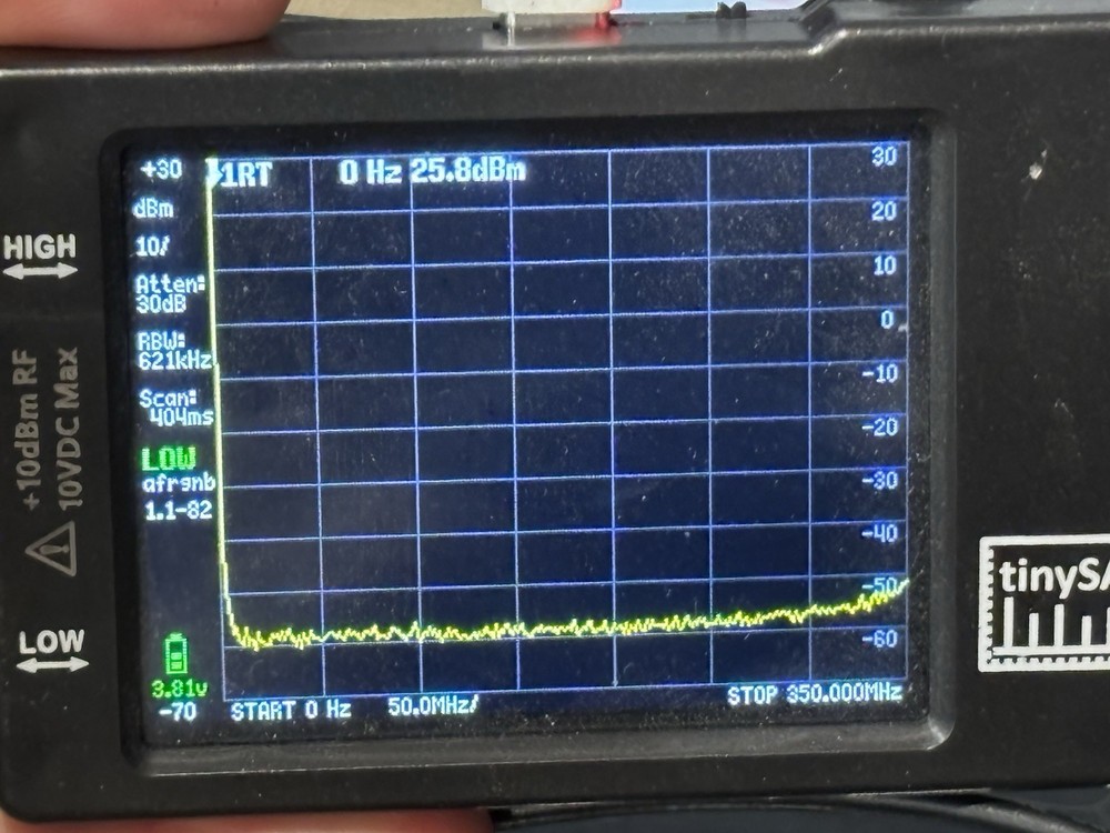 Tiny Spectrum Analyzer TinySA 100kHz-960MHz Portable Frequency Analyzer in Box