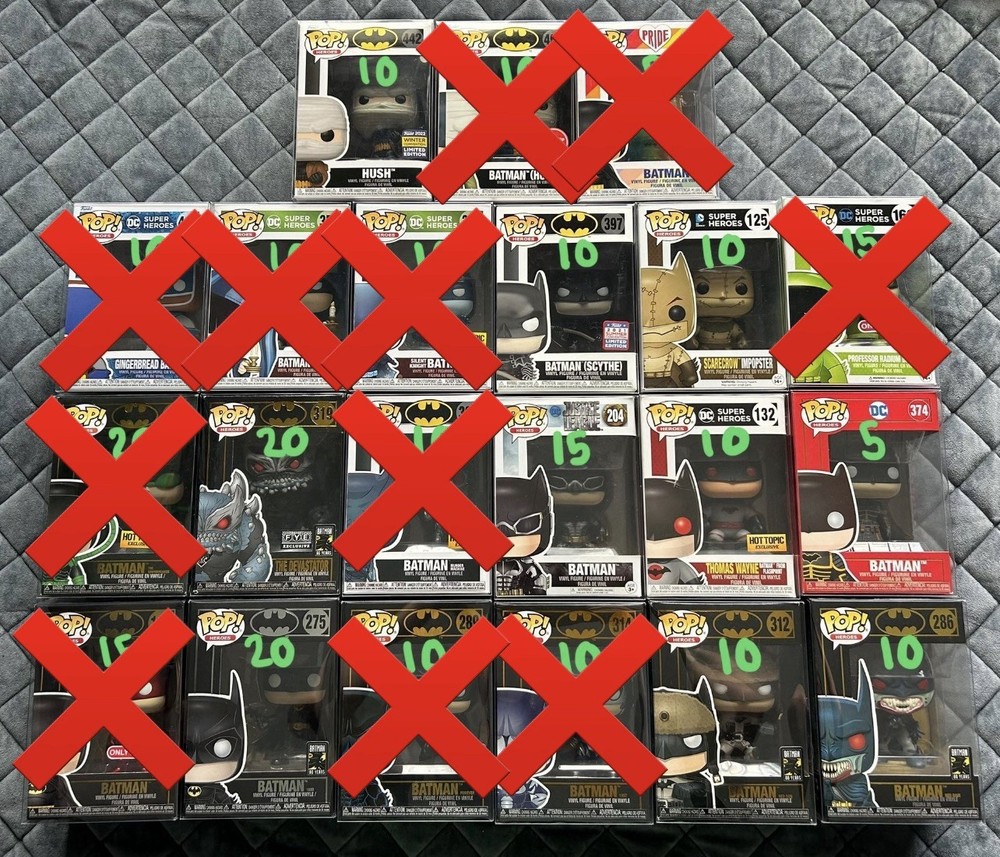 Funko Pop! BATMAN 80th anniversary, Exclusives, Vaulted - Read Description