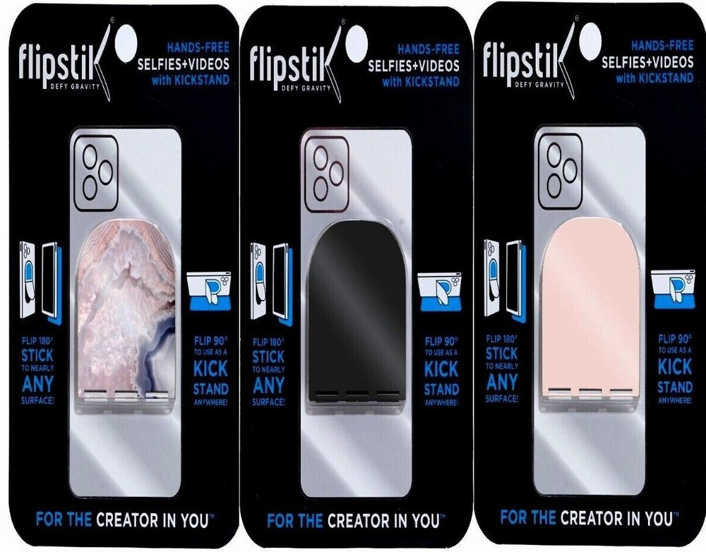 Flipstik Foldable Defy Gravity Flip Stick Nearly Any Surface Kick Stand Mount