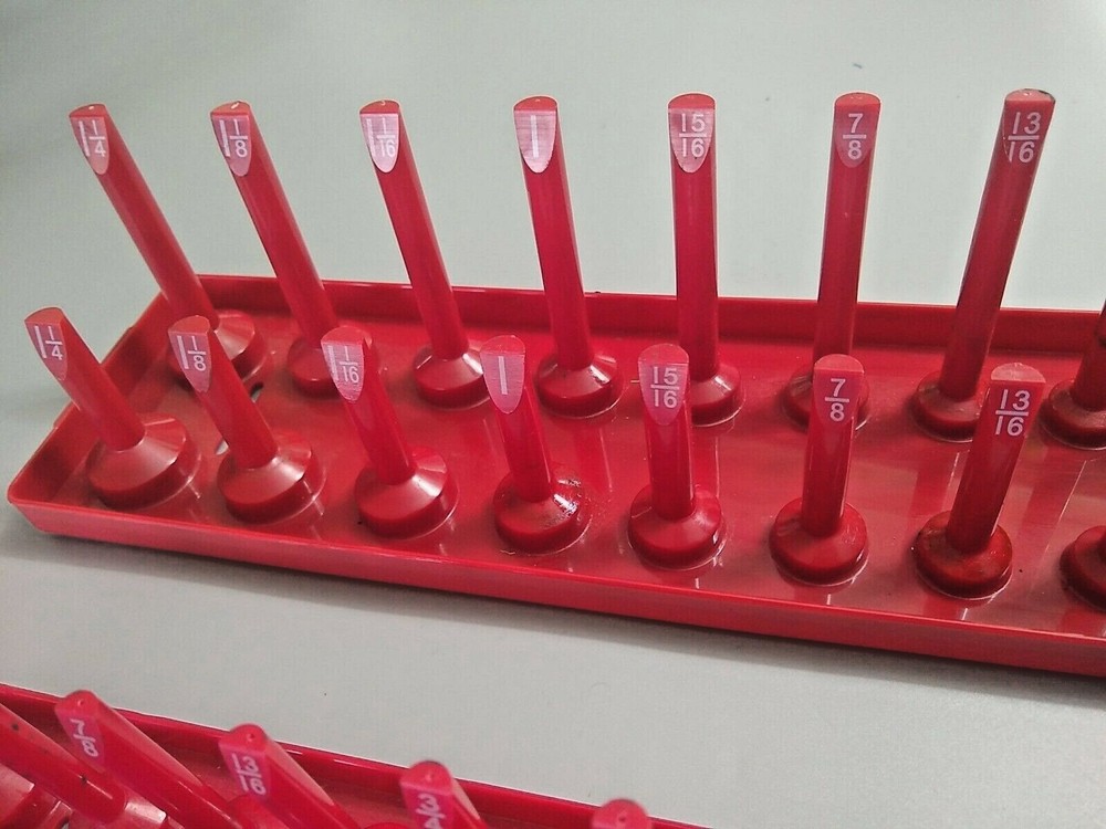 3 Socket Organizer Trays / Rack Storage / Holder Set, 1/4" 3/8" 1/2" Dr *S.A.E.*