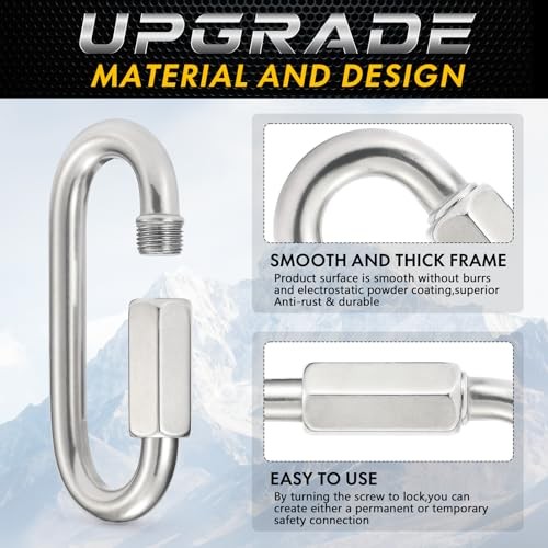 Stainless Steel Chain Quick Links - 304 Stainless Stee Chain 2.45 Inch