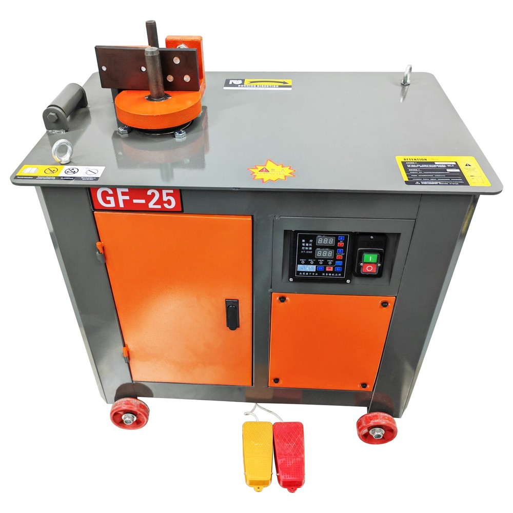 220V Reinforcement Hoop Bending Machine Automatic CNC Rebar Bender Adjust Angle