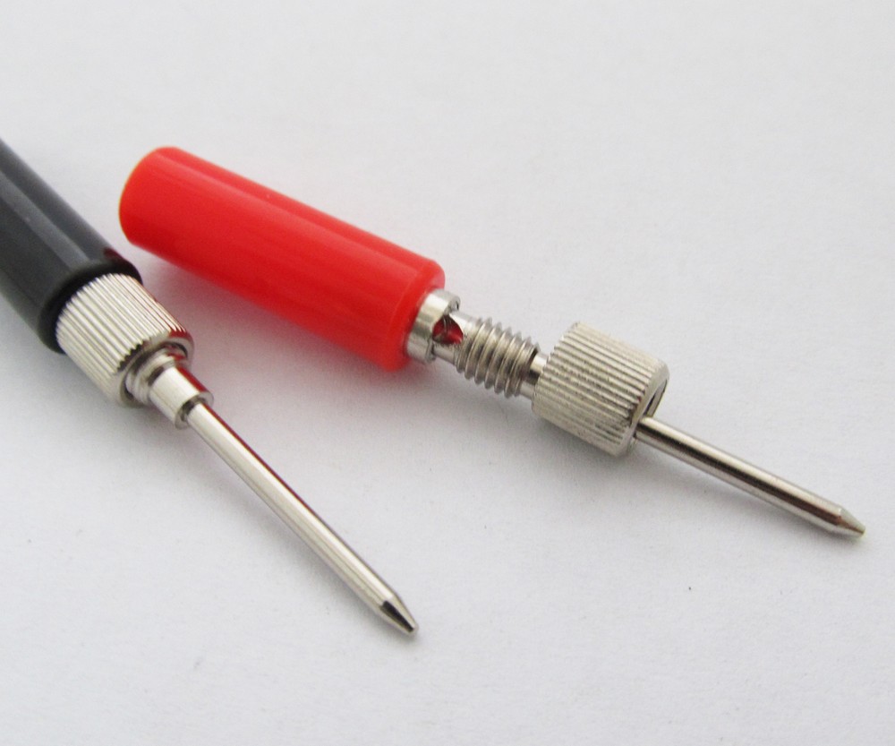 2pcs DIY Multimeter Test Probe without Cable Assemble & No Solder Short Handle