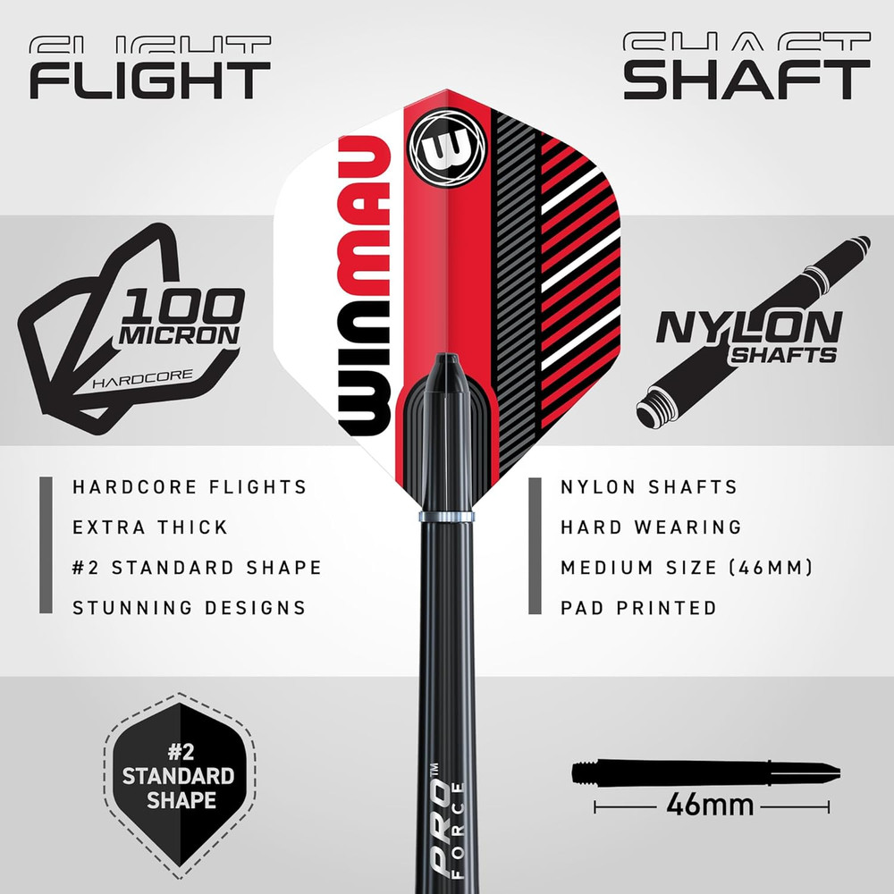 Darts - Masters Pro Premium Bristle Dartboard Set - Includes Dart Board, Darts,