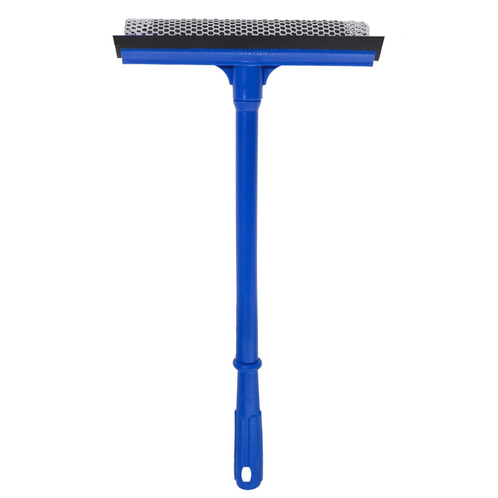 Professional 2-in-1 Window Squeegee, Equipped with a 15.9-Inch Plastic Blue