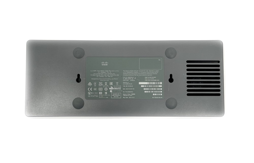 Cisco CS-CODEC-PLUS TTC7-25 Video Conference Webex Room Codec Plus