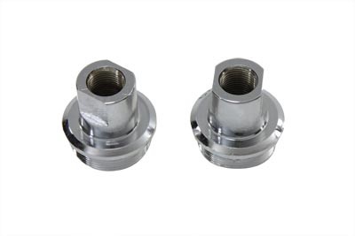 Chrome Inner Fork Tube Plug Set fits Harley Davidson