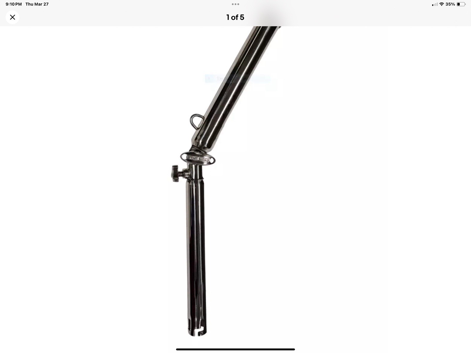 Outrigger Rod Holder Fully Adjustable Trolling Fits Both 30 & 90 Degree Holders