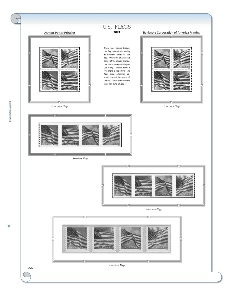 2024 U.S. Regular Issue Singles SIMPLIFIED Supplement (White Ace Alternative)