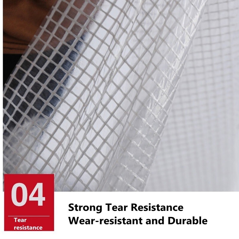 Premium Poly Waterproof Clear Tarp 16 Mil Heavy Duty Canopy