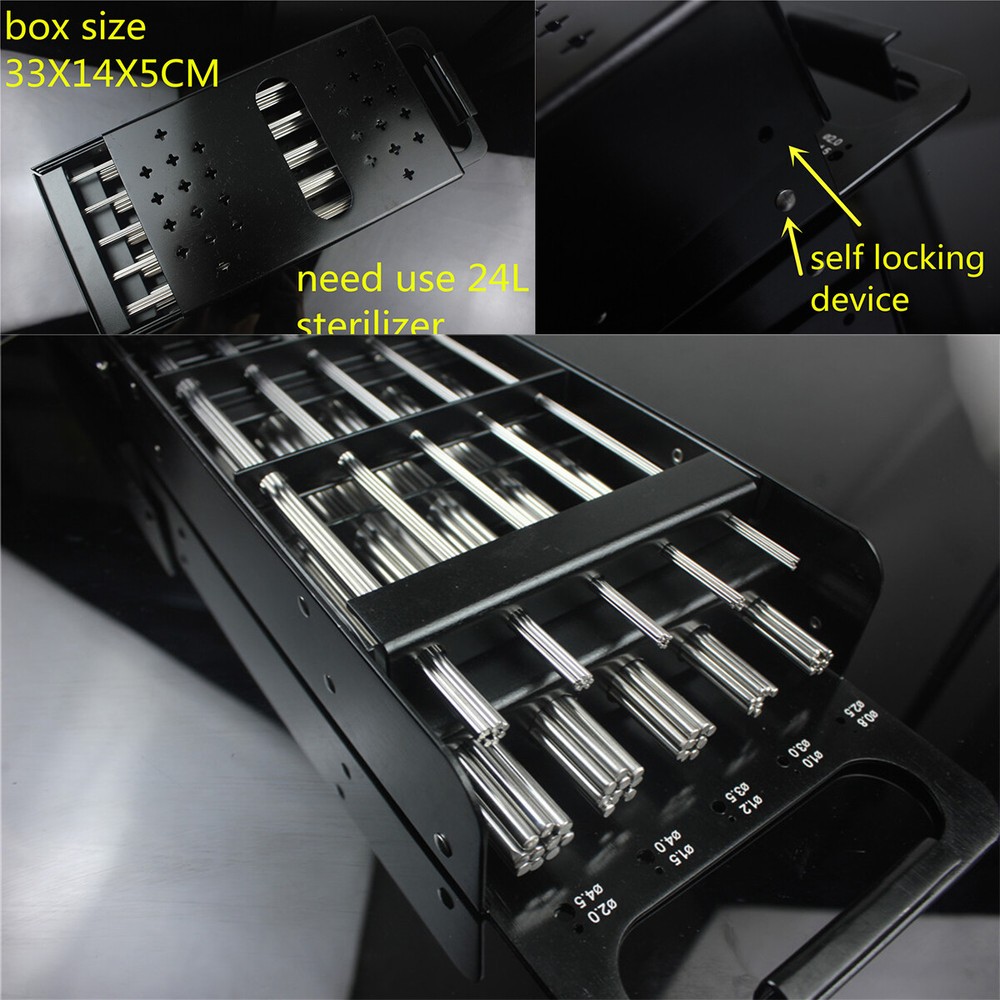 100pcs Kirschner Pin Surgical Container K-Wire Sterilization Rack Box