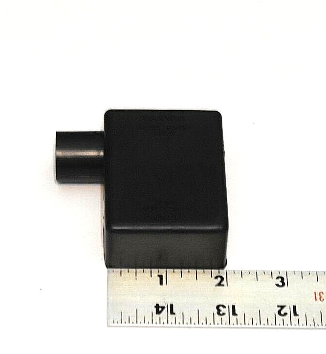 Battery Terminal Boot Elbow Protector 1 Right Negative Black 2/0 Gauge Wire