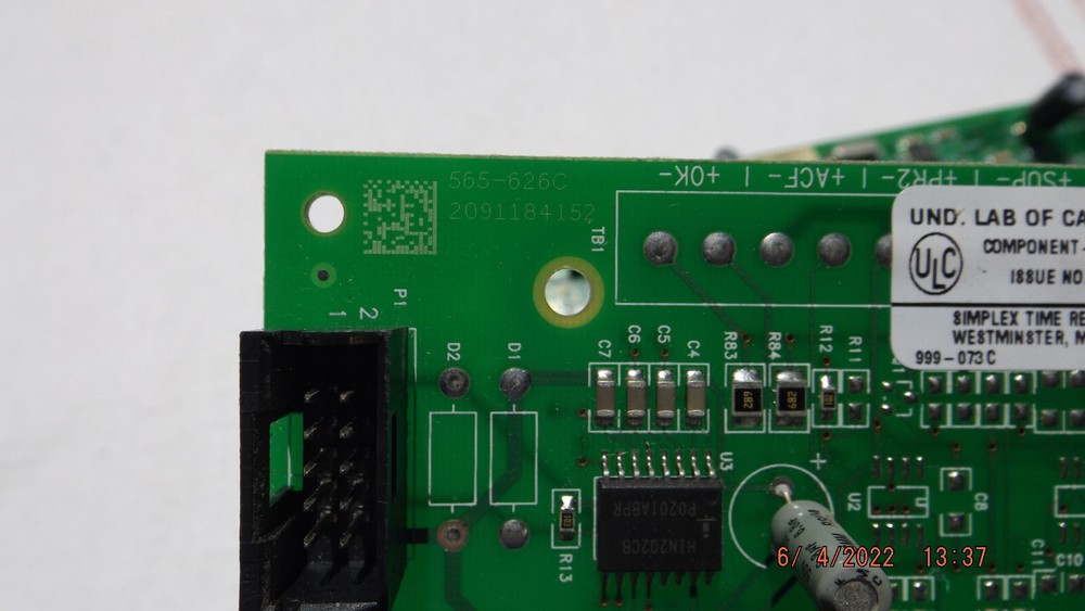 (1) Simplex 565-626C Contact Closure DACT Board card