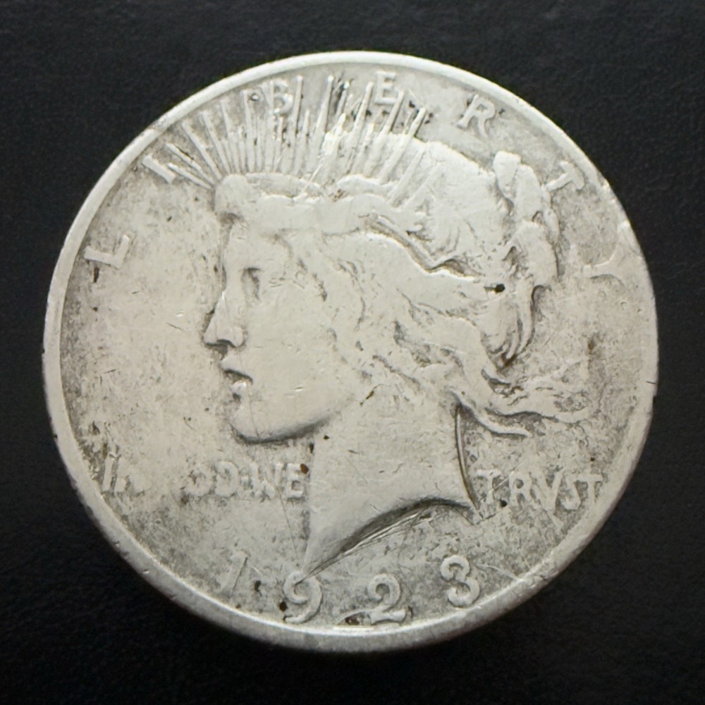 1923-S Peace Silver Dollar $1 Low Grade Nice Stacker