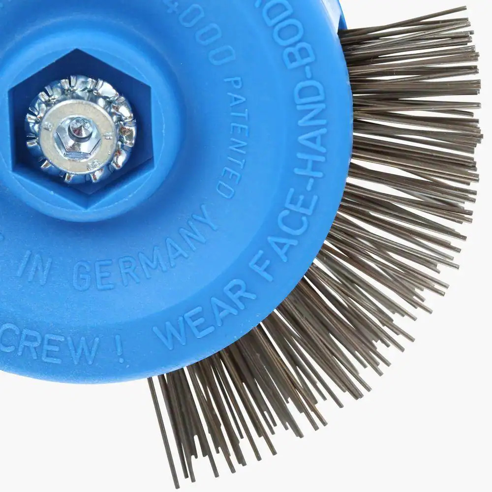 4 In. Drill Mount Quick-Strip Wire Brush