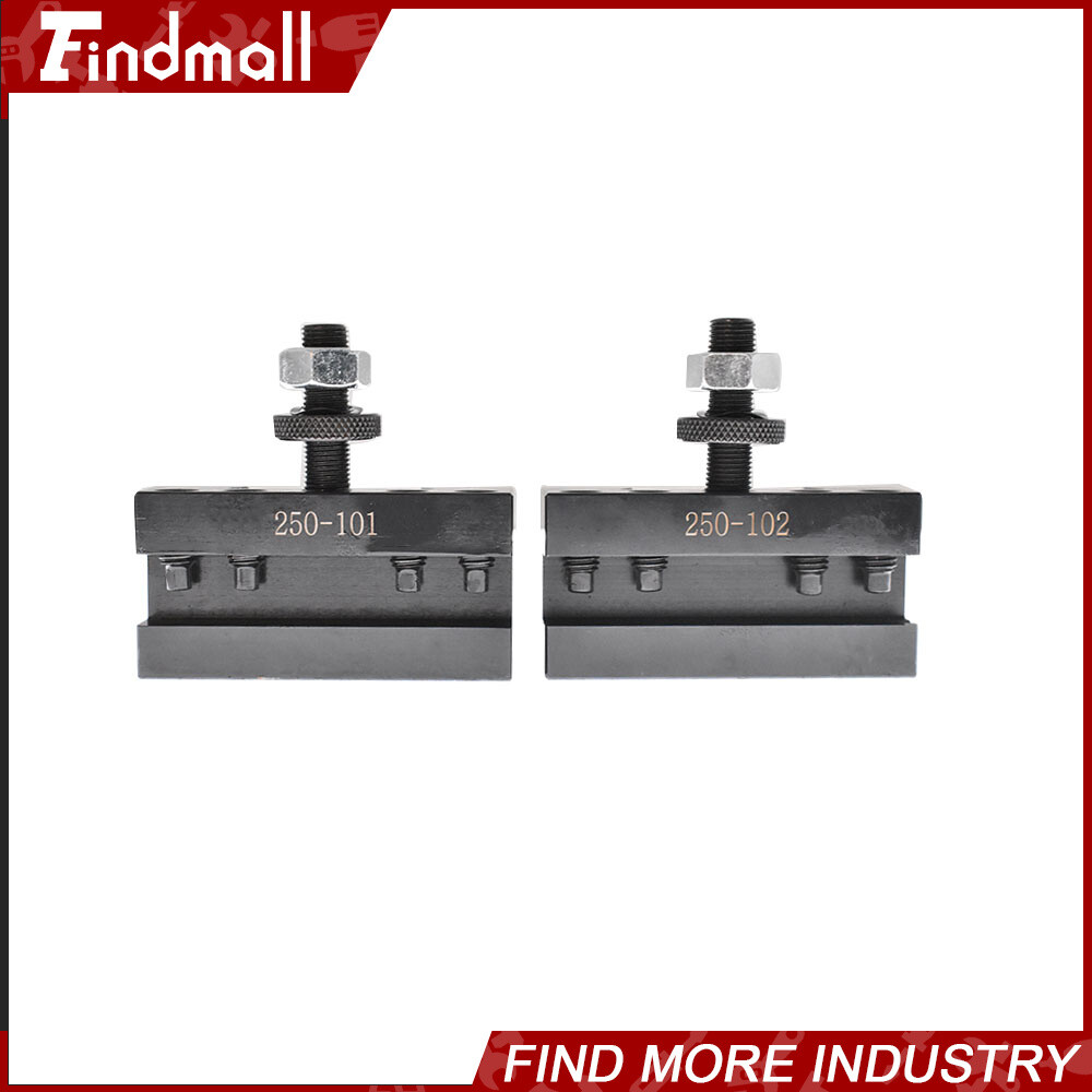 Quick Change Tool Post Holder Set AXA 250-100 Piston Type 6Pcs For Lathe 6 -12"