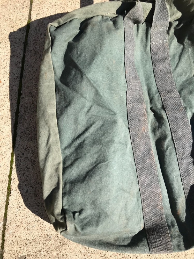 Heavy Canvas U.S. Aviator Kit Bag 1980's Dated Sec Ops Used
