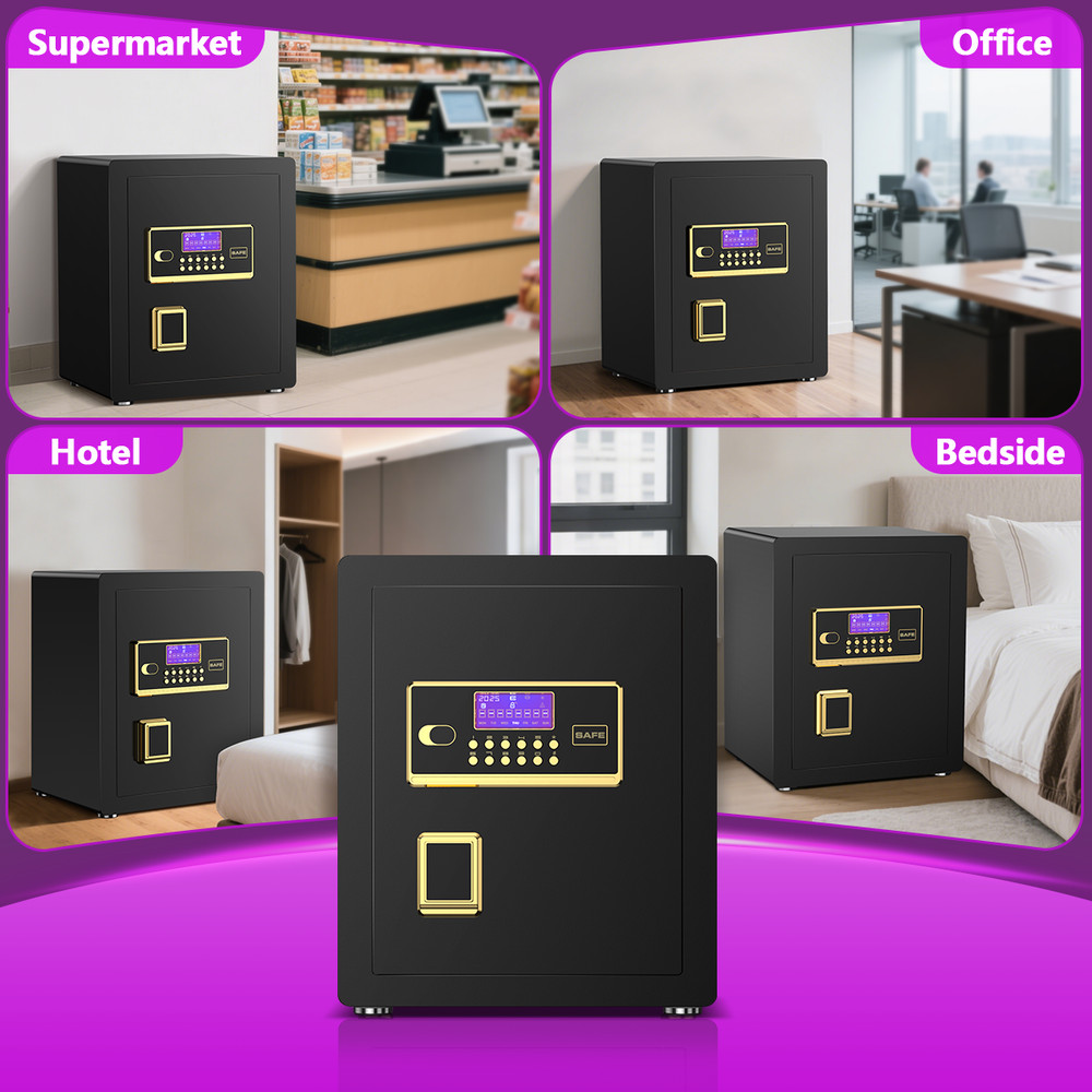 3.0 Safe Box Adjustable Shelf Digital Panel for Home Office Anti-Theft Security