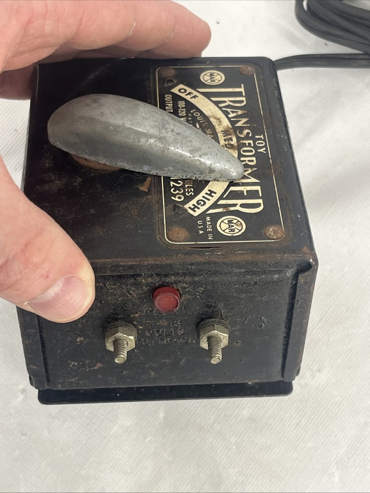 Marx #1239 Transformer 50 Watt Train Controller Untested No Box