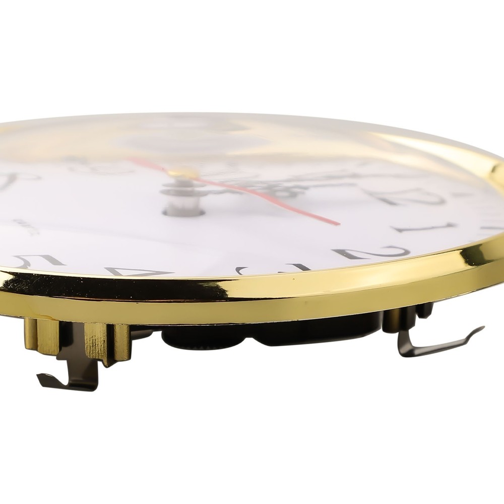 Compact 130MM Quartz Clock Insert with Gold Arabic Numerals DIY or Replacement
