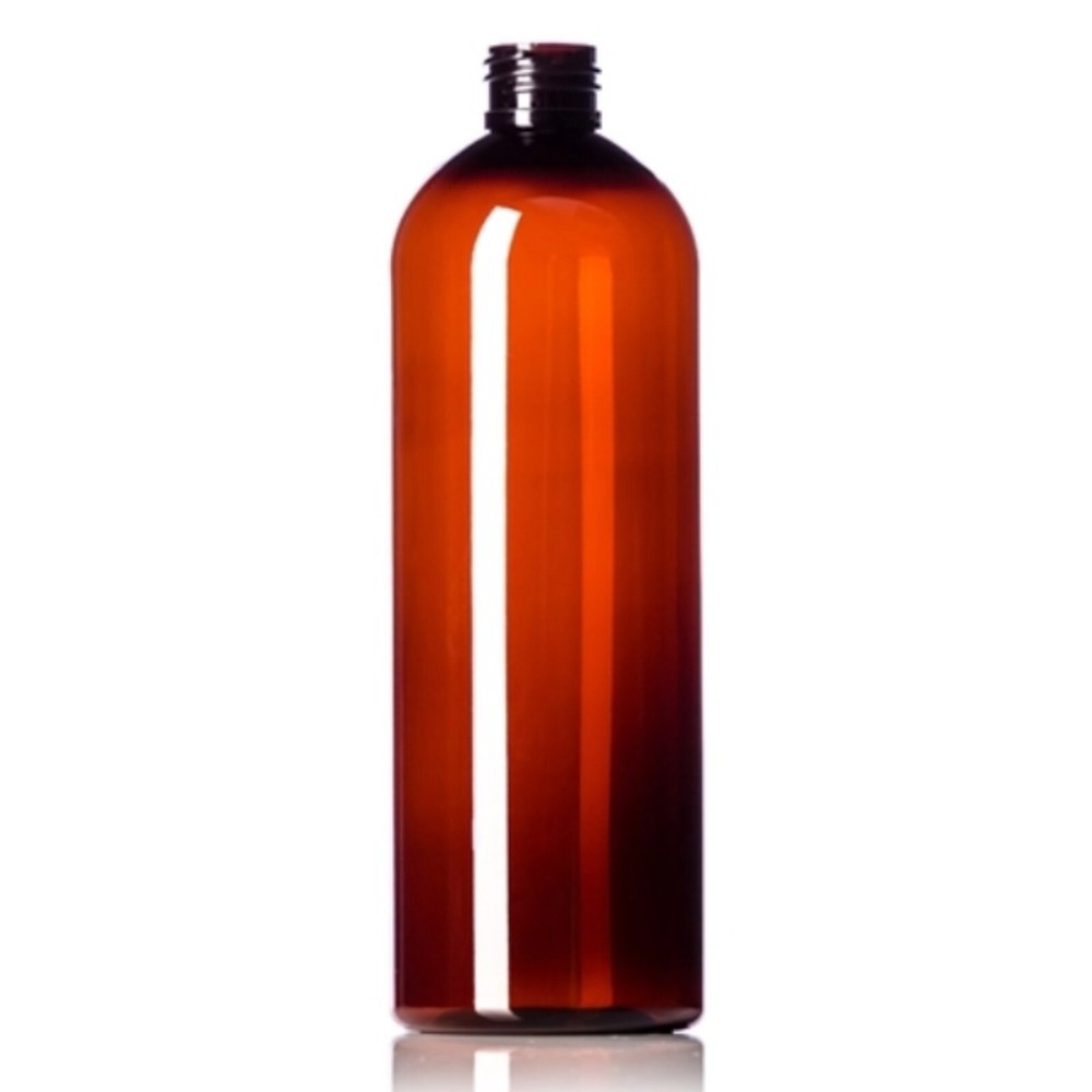 16oz Amber Cosmo PET Plastic Bottles