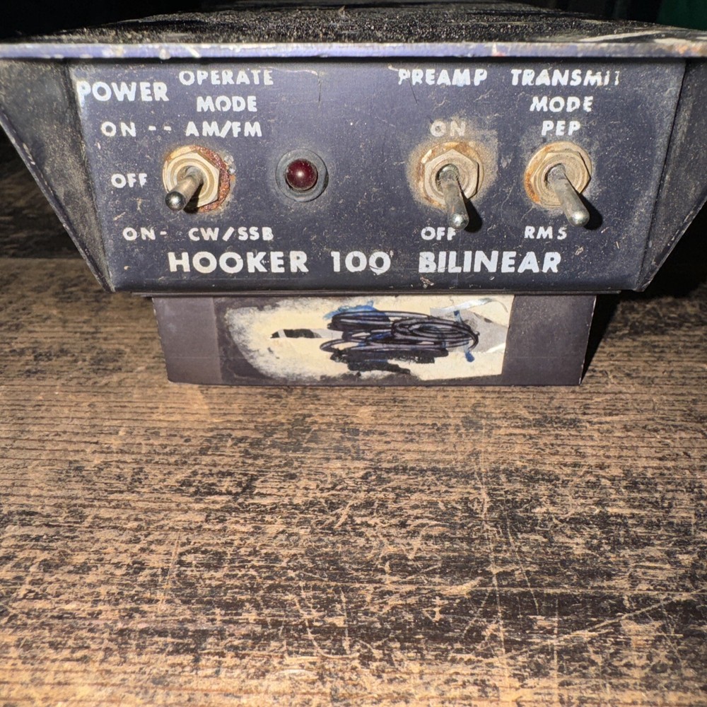 Vintage HOOKER 100 UNTESTED FOR CB Radios