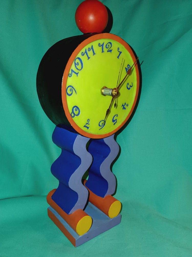 Colorful Circus Themed Ceramic Clock