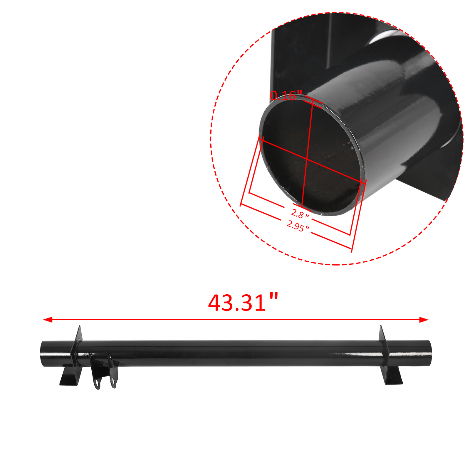 Rear Tank Support + Rear Shock Mount Crossmember For 01-10 Chevy Silverado/GMC