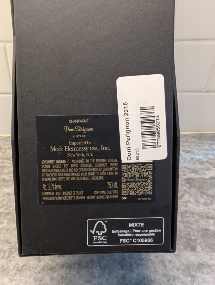 Don Perignon 2015 Empty Box Only