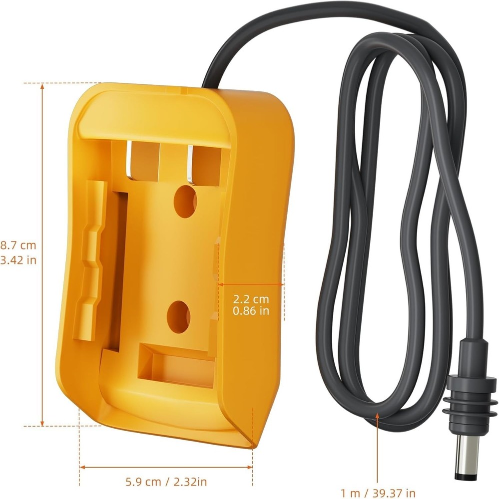 Versatile Starlink Mini Accessory - De.Walt Battery DC Power Plug Adapter 3.2FT