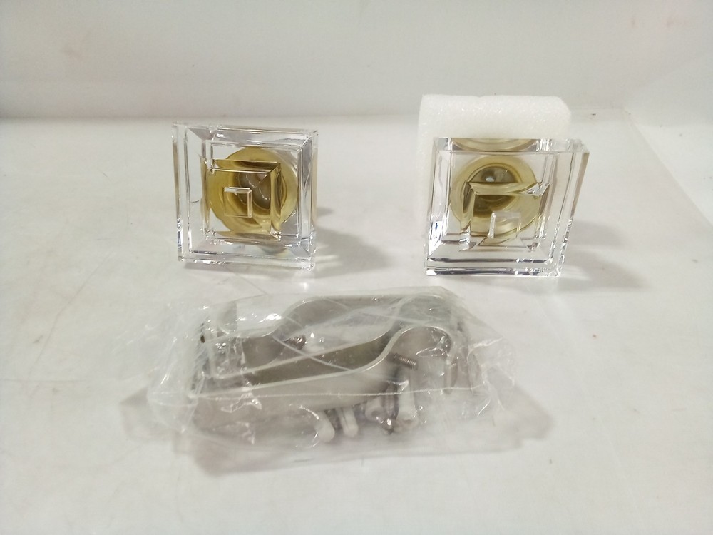 Decorative Rod Set Clear Square Ends - Just Ends