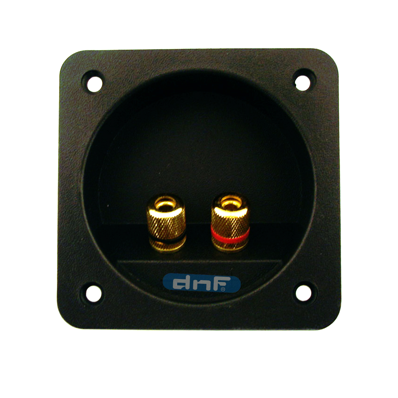 (4 PACK) SPEAKER BOX TERMINAL SQUARE TWIST CUP CONNECTOR SUBWOOFER ENCLOSURE