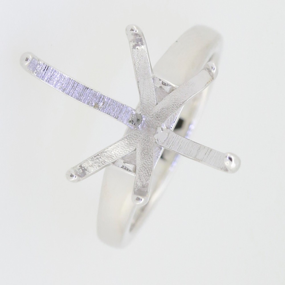 Sterling Silver Semi Mount Ring Setting Pear PE 18x11mm