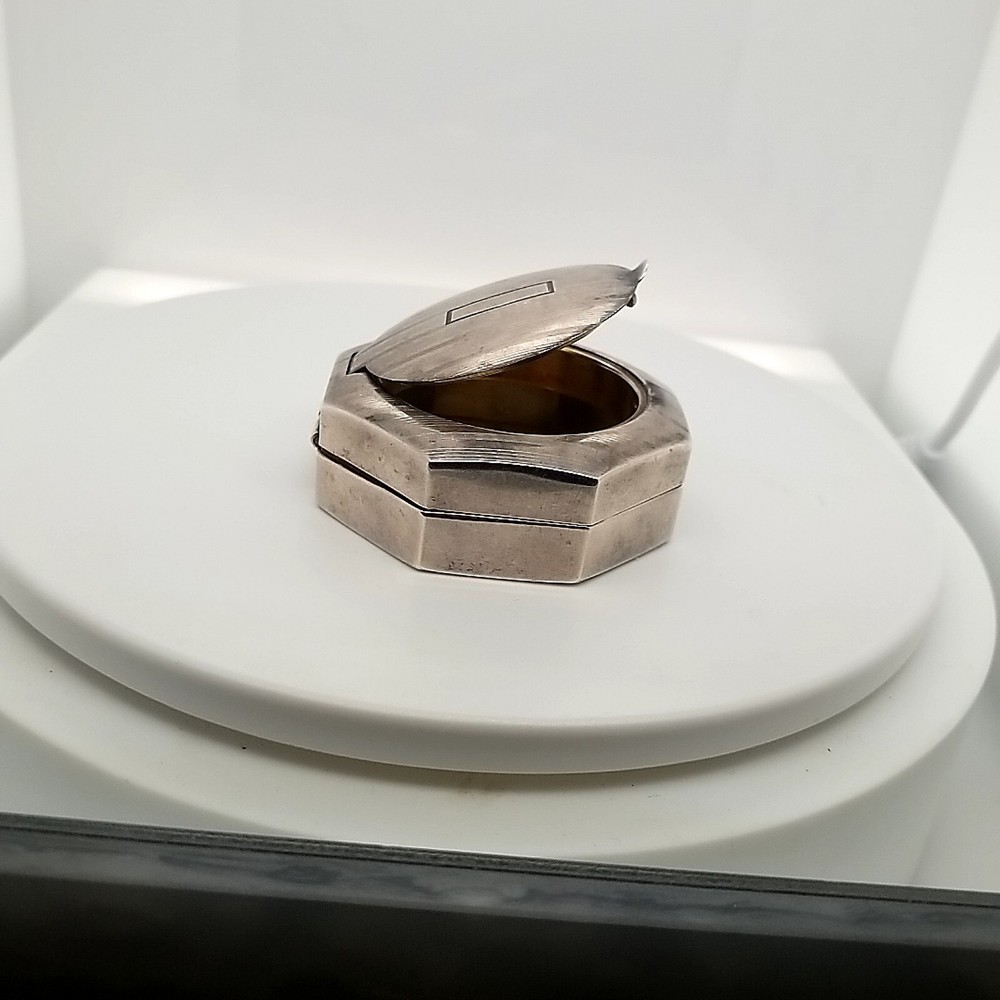 Sterling Silver Compact/Rouge Case with Mirror