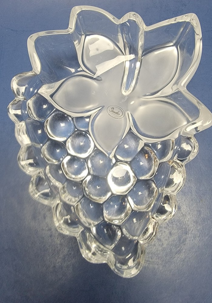 Studio Silversmiths Grape Dish~Fine Crystal~made in Germany