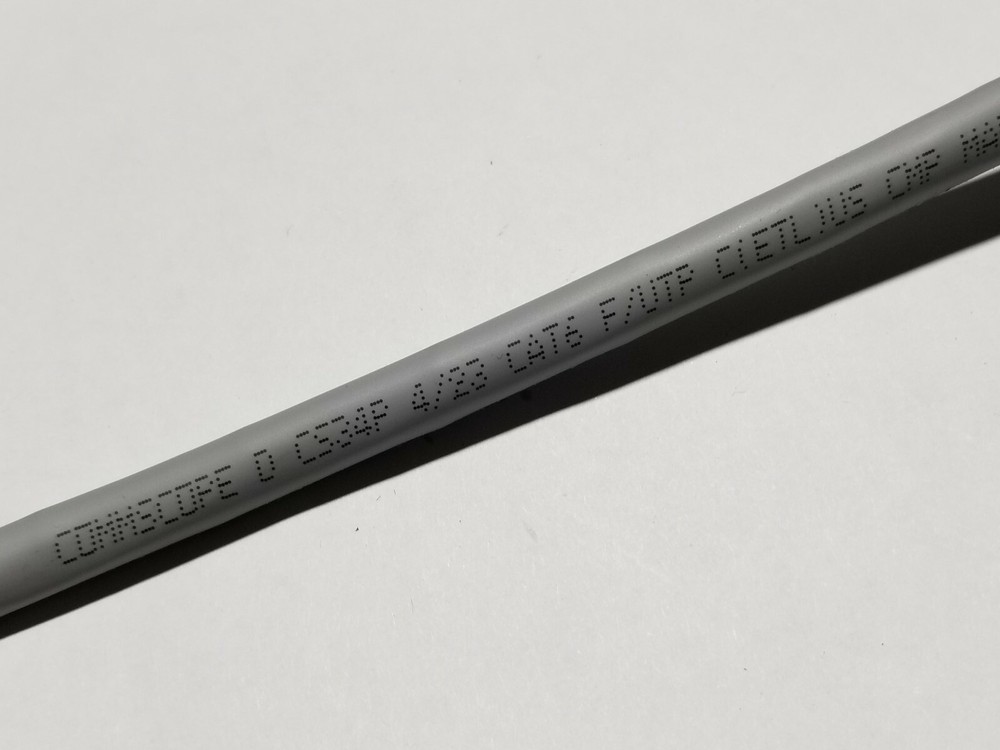Commscope CS34P 23/4P Cat6 F/UTP WebTrak Plenum Shield Network Cable Gray /100ft