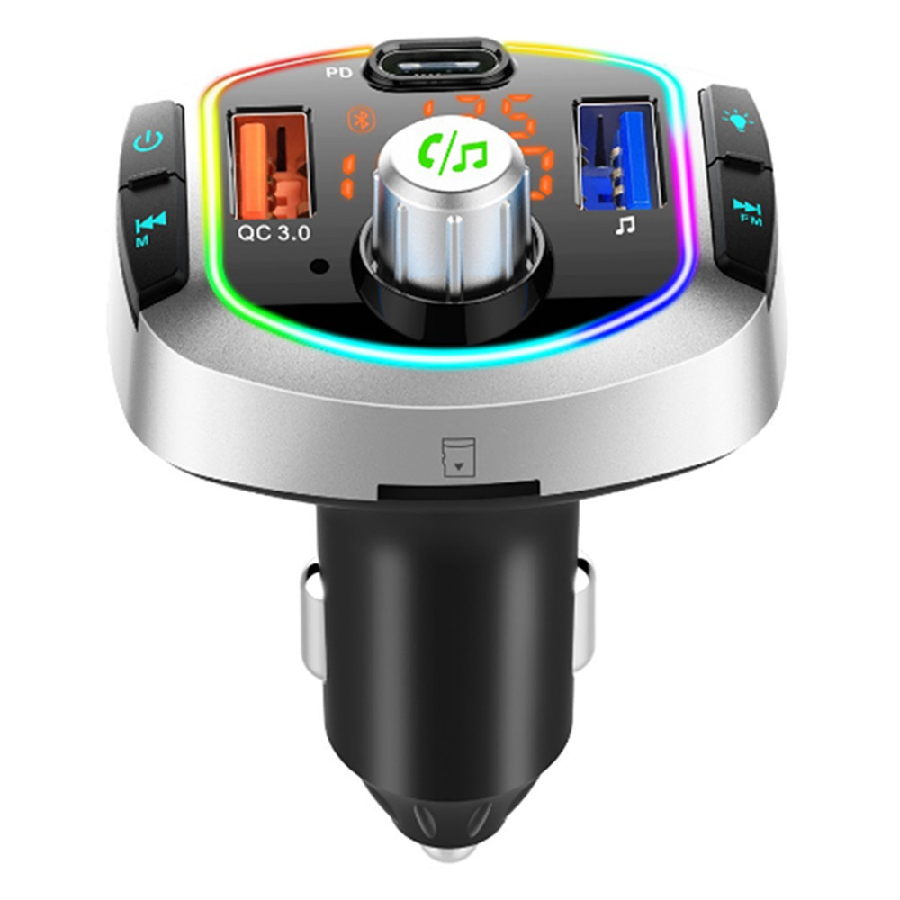 Bluetooth Car Adapter MP3 Player FM Transmitter Handsfree Dual Digital Display