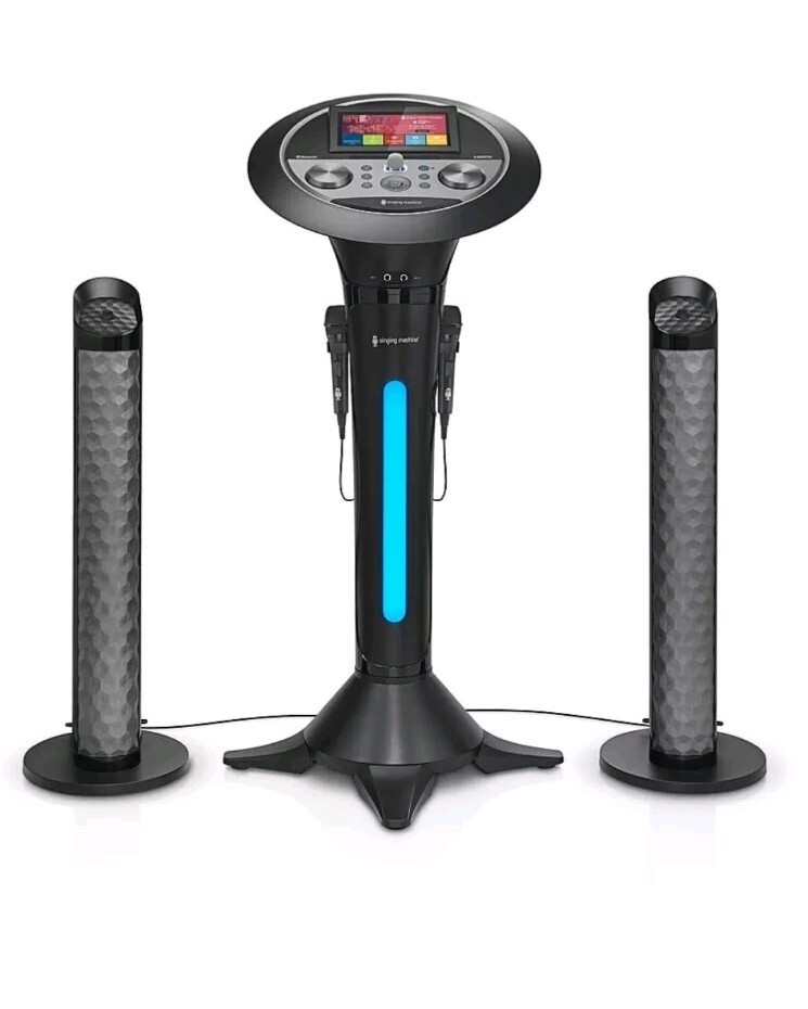 Premium Wi-Fi Karaoke System 7'' Touchscreen Singing Machine - Two Mics Complete