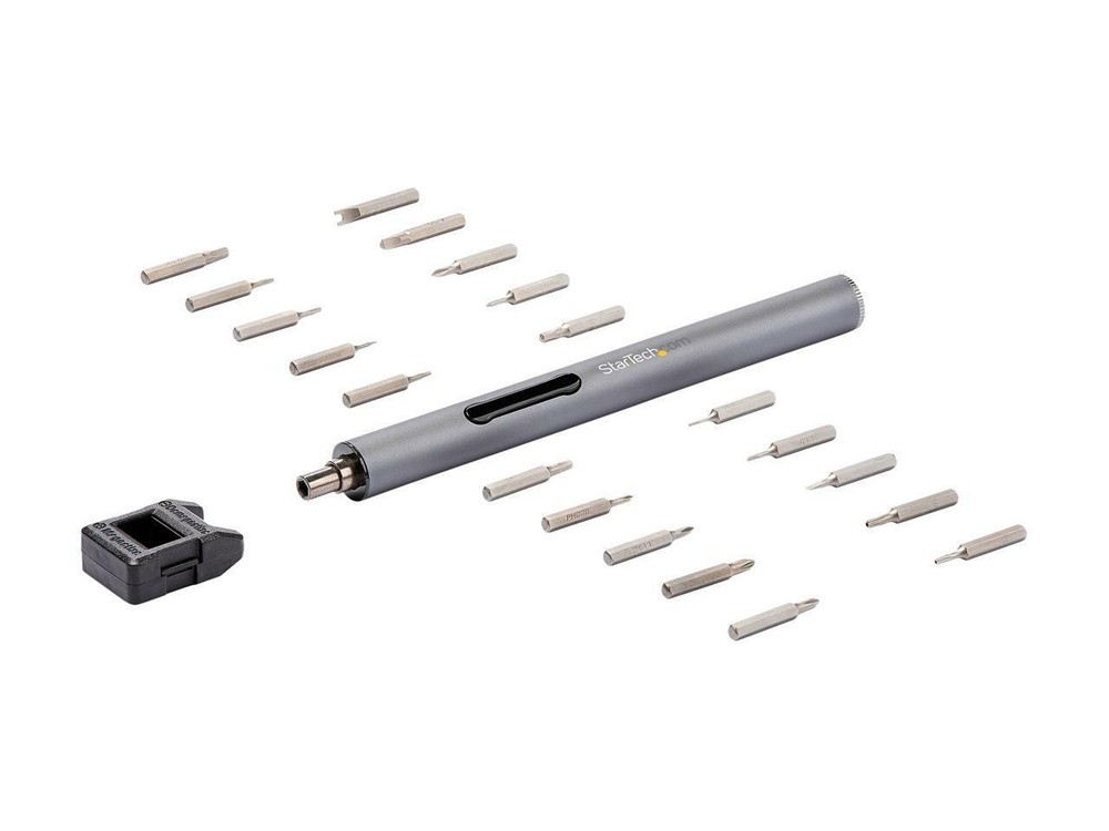StarTech.com 20-Bit Electric Precision Screwdriver Set - Portable/Mini Battery P