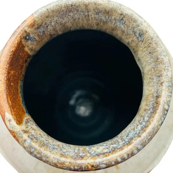 Studio Pottery Drip Glaze Vase