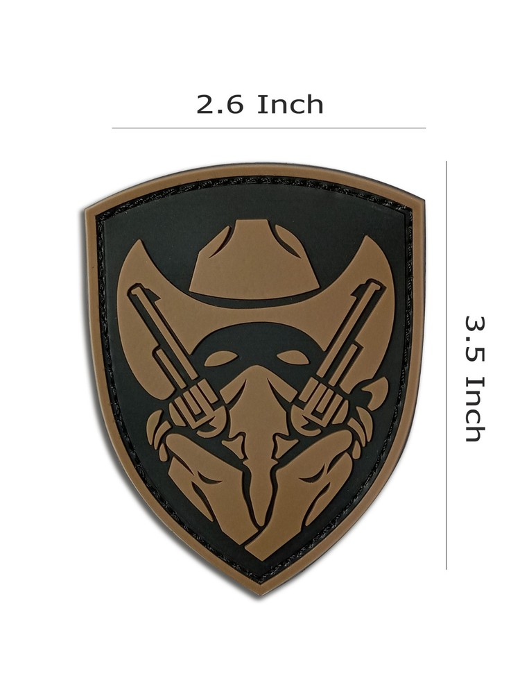 Cowboy Design PVC Patch - Hook and Loop - Tactical Morale Patch - Free Shipping