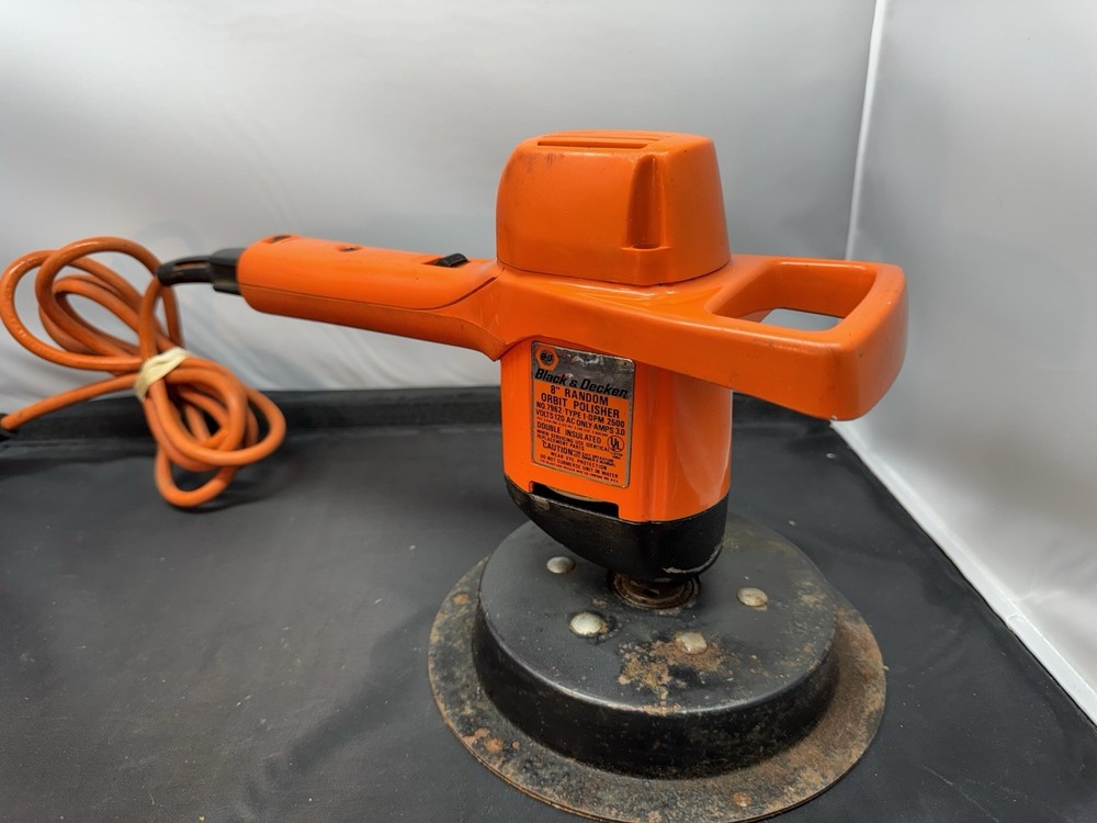 Black And Decker 8" Random Orbit Polisher Model No. 7962 - WORKING!! -