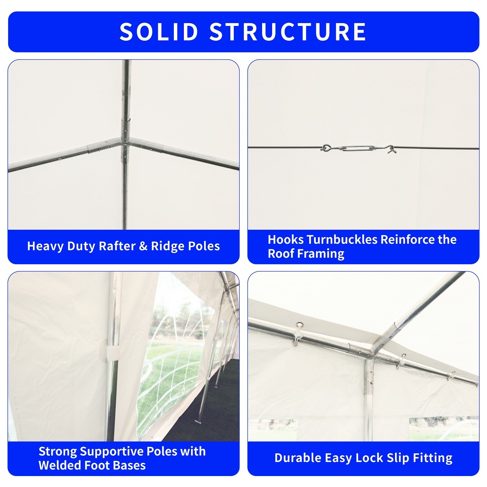 20x30, 20x40 Heavy Duty Party Event Tent Commercial Wedding Canopy w/ Sidewalls